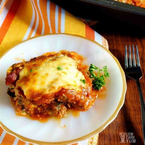 Keto Lasagna with Meatza Noodles | Low Carb Yum