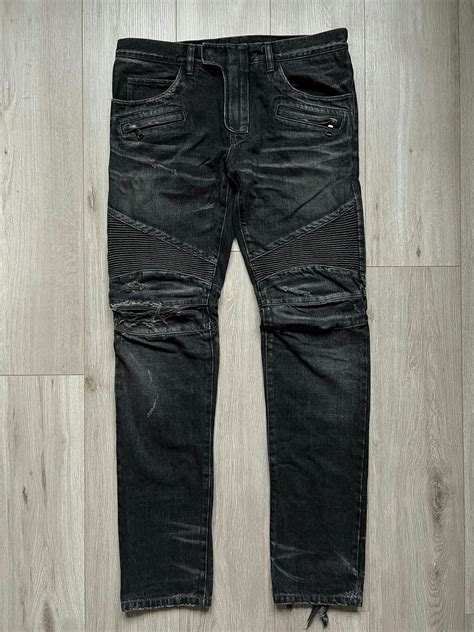 Balmain Balmain Distressed Biker Vintage Jeans Grailed