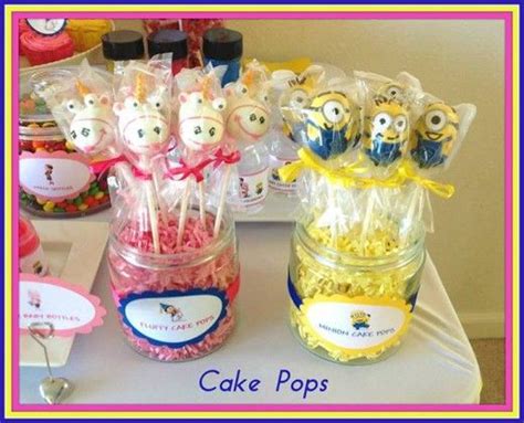 Despicable Me Cake Pops Minion Cake Pops Minion Baby Shower Minion