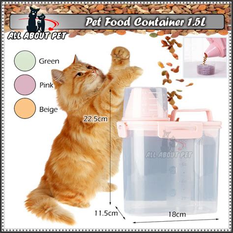 Pet Food Storage Airtight Container Cat Food Container Pet Food