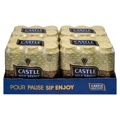 Castle Milk Stout Beer Can 24 X 500ml PnP