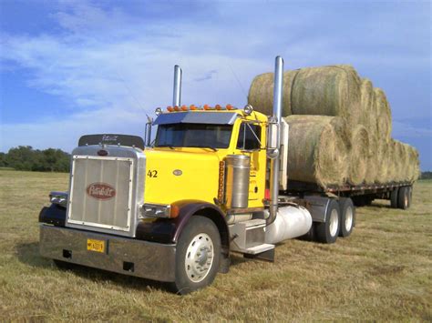 Hay Hauln Big Trucks Tractor Trailer Truck Big Ride