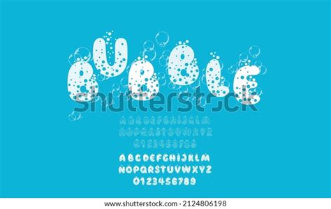 Bubble Font Design Alphabet Letters Stock Vector (Royalty Free) 2124806198 | Shutterstock