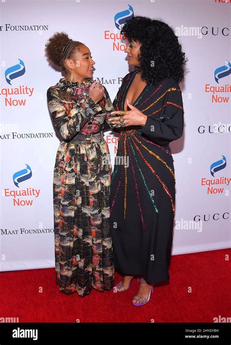 Amandla Stenberg And Tracee Ellis Ross Attending The Th Annual Make