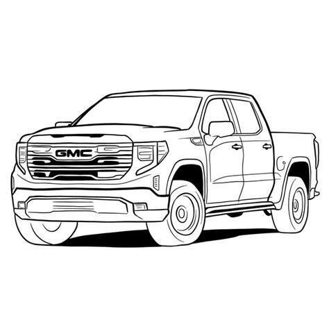 How To Draw Gmc Sierra Cars Coloring Pages Gmc Disney