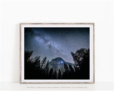 El Capitan And The Milky Way Climbers Sleeping On El Capitan Etsy