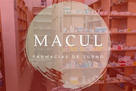 Farmacias De Turno Para Hoy En Macul ACTUALIZADO