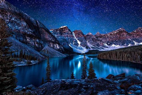 Herbert Gölü Banff Ulusal Parkı Kanada HD duvar kağıdı indir