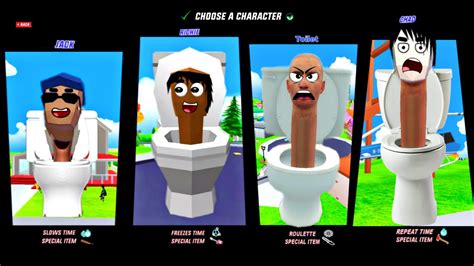 Dude Theft Wars Unlock The Skibidi Toilet All Character Richie