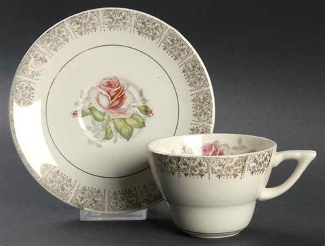 Duchess Rose Flat Cup Saucer Set By Salem Replacements Ltd