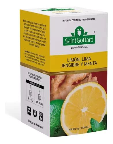 Infusi N Saint Gottard Lim N Lima Jengibr Y Menta X Saq Mercadolibre