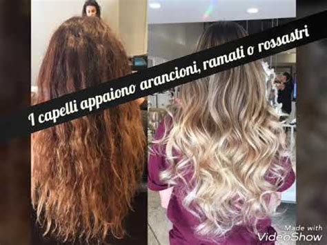 Eliminare Toni Arancioni Ramati E Rossi Dai Capelli Decolorati Con