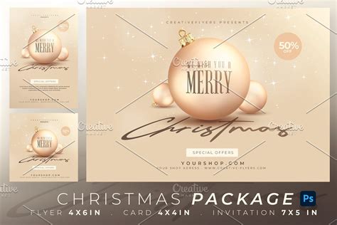 Christmas Card Templates by Social Media Templates & Themes on Dribbble