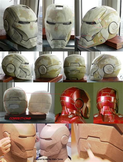 How To Make Iron Man Helmet Out Of Cardboard Part Free Templates Diy