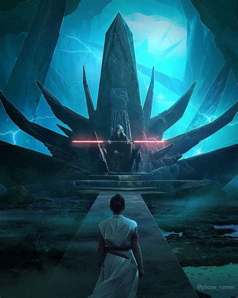 Awesome Concept Art Of Rey And Emperor Palpatine In Rise Of Skywalker