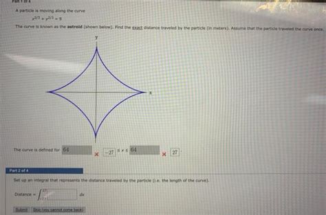 [solved] A Particle Is Moving Along The Curve The Curve Is Known As