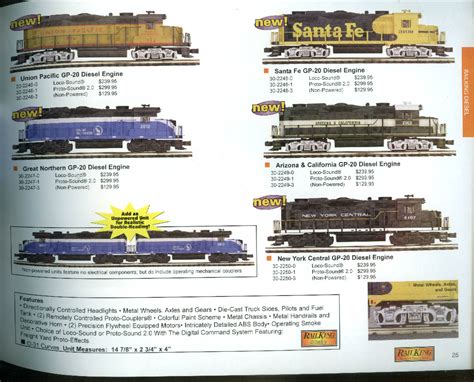 Mth Electric Trains Catalog 2002 V1 Railking Premier Tinplate