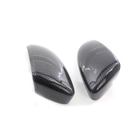 Carbon Fiber Style Print Wing Mirror Cover Cap For Vw Beetle Cc Eos