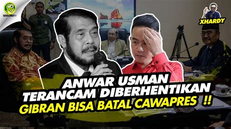 Xhardy Anwar Usman Dipecat Kursi Sang Paman Digoyang Gibran Terancam