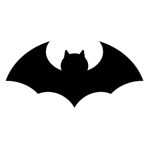 Simple bat silhouette icon. 45675808 Vector Art at Vecteezy