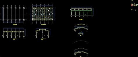 Covered Patio Structure Project Dwg Full Project For Autocad Designs Cad