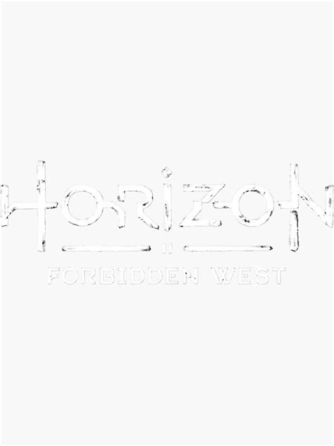 "Horizon Forbidden West Logo Classic ." Sticker by guineverehi | Redbubble