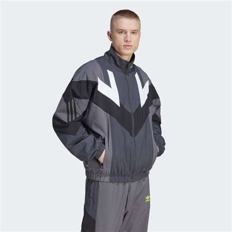 Men S Clothing Adidas Rekive Woven Track Jacket Grey Adidas Saudi