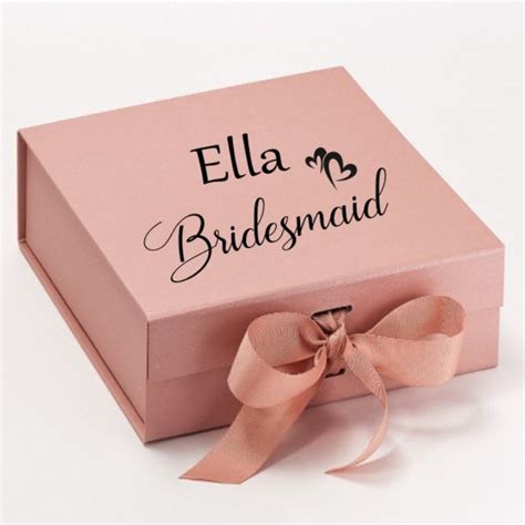 Bridesmaid T Box Etsy Uk