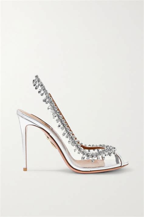 Aquazzura S Temptation Pumps Are Made From Clear PVC And Silver