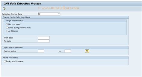 CMS BII DEX PR START SAP Tcode CMS Data Extraction Process