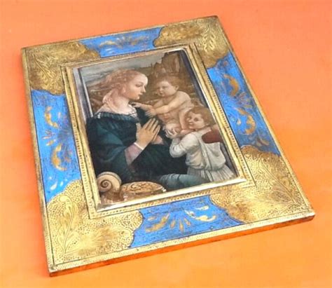 Ic Ne Religieuse Polychrome Suspendre La Vierge L Enfant Avec Deux