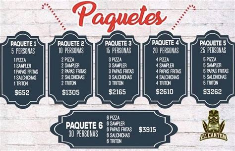 Carta De El Cant N Pizzer A A La Le A Zapopan