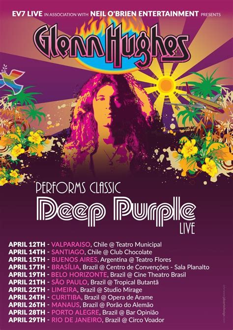 Glenn Hughes Performs Classic Deep Purple Live In South America April ...