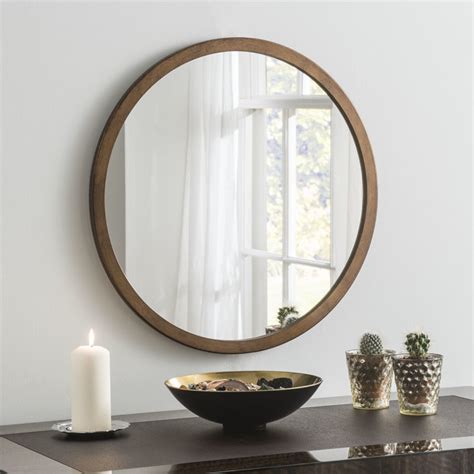 Circle Mirror Bronze Framed Stylish Morder Round Framed Mirror