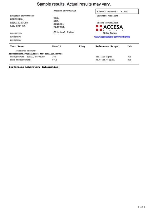 Testosterone Test - Testosterone Blood Test Near You | Accesa Labs