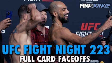 Ufc Fight Night 223 Full Fight Card Faceoffs From Las Vegas Youtube