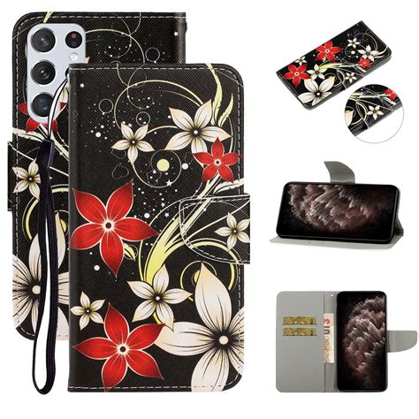 Dteck Wallet Case For Samsung Galaxy S23 Ultra Shockproof PU Leather