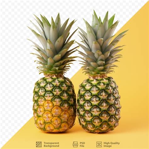 Ananas Frais Isolé Sur Un Fond Transparent PSD Premium