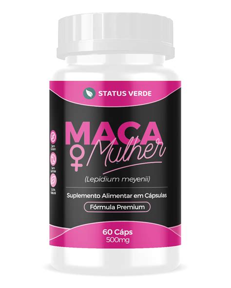 Kit 12 Maca Mulher 720 Cápsulas 500mg Status Verde Status Verde