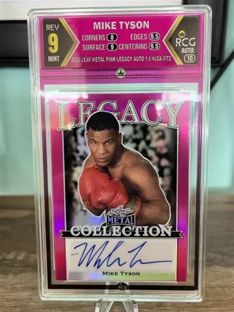 Mike Tyson Auto Leaf Metal Legacy 16 Eur 44134 Picclick Fr