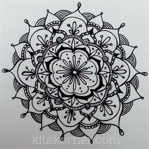 Sketchbook Closed Composition Mandalas Kitskorner