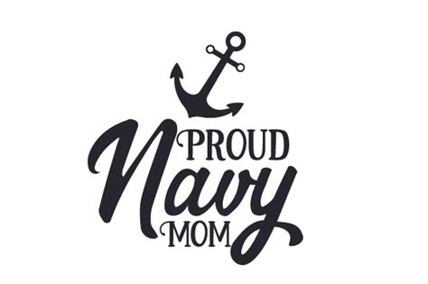 Proud Navy Mom Svg Cut File By Creative Fabrica Crafts Creative Fabrica