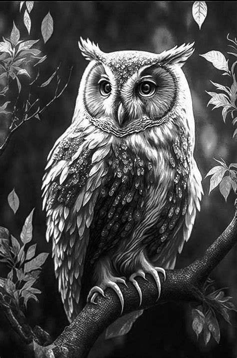 Owl Black Poster By Decoydesign Displate Artofit