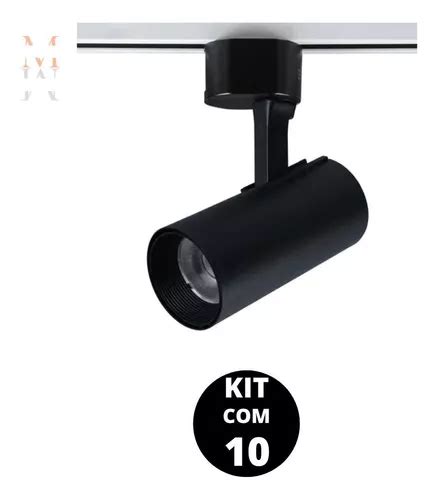 Kit de raíl electrificado LED de 7 W blanco cálido 3200 K P 10