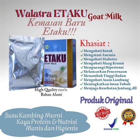 Jual Obat Pengapuran Tulang Tulang Keropos Walatra ETAKU Susu