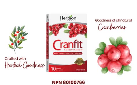 Herbion Naturals Cranfit Cranberry Granules Help Prevent Recurrent Urinary Tract Infections