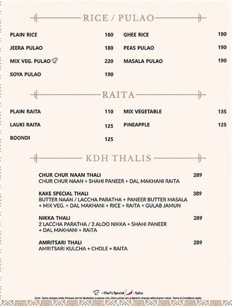 Menu At Kake Di Hatti Kanakpura Road Bengaluru