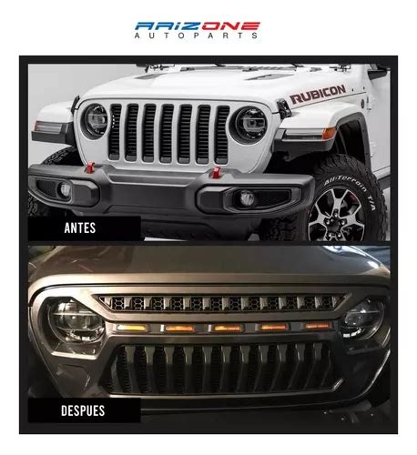 Parrilla Led Jeep Wrangler Jl Gladiator 2019 2020 2021 2022 Mebuscar