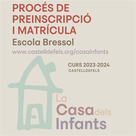 Procés de preinscripció Escola Bressol 2023 24 by Ajuntament de