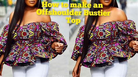 How To Cut And Sew An Offshoulder Bustier For Beginners Bustier Top Cutting And Stitching